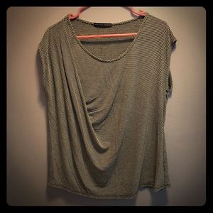 Tan/Black Striped Tee from Nordstrom